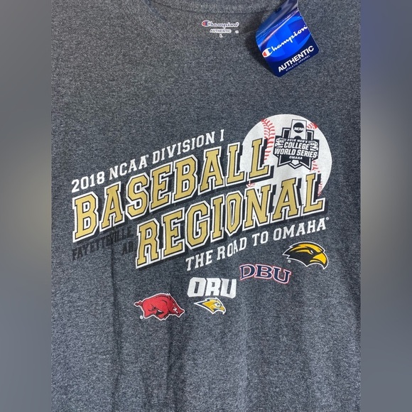 NWT Champion T-Shirt March Madness 2018 NCAA Baseball College World Series - Picture 2 of 4